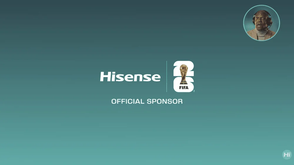 Hisense FIFA World Cup campaign title frame